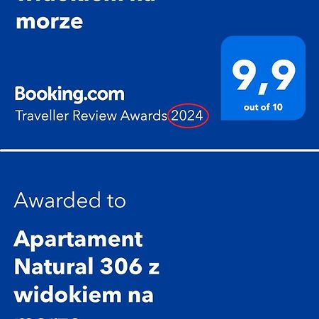 Apartament Natural 306 Z Widokiem Na Morze Darlowko Dış mekan fotoğraf